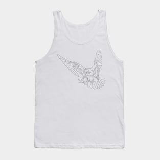 peregrine falcon vector ecopop Tank Top